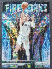 Luka Doncic [Fast Break] Basketball Cards 2021 Panini Prizm Fireworks Prices
