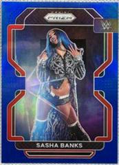 Sasha Banks [Blue Prizm] Wrestling Cards 2022 Panini Prizm WWE Prices