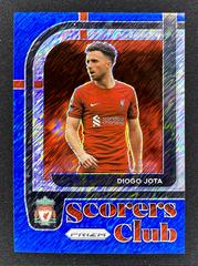 Diogo Jota [Blue Shimmer] #29 Soccer Cards 2022 Panini Prizm Premier League Scorers Club Prices