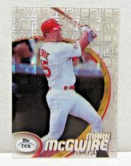 Mark McGwire [Pattern 38] #13 Baseball Cards 1998 Topps Tek Prices