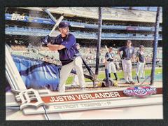 Justin Verlander [Batting Practice] #151 Baseball Cards 2017 Topps Opening Day Prices