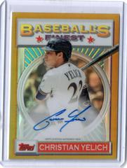 Christian Yelich [Gold Refractor] #CY Baseball Cards 2020 Topps Finest Flashbacks Autographs Prices