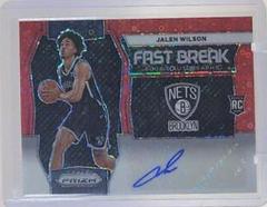 Jalen Wilson [Red] #3 Basketball Cards 2023 Panini Prizm Fast Break Rookie Autograph Prices