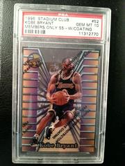 Kobe Bryant [w Coating] Basketball Cards 1996 Stadium Club Members Only 55 Prices