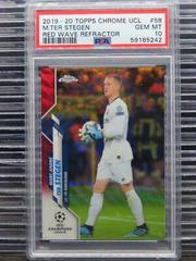 Marc Andre ter Stegen [Red Wave Refractor] Soccer Cards 2019 Topps Chrome UEFA Champions League Prices