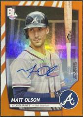 Matt Olson [Electric Orange Autograph] #245 Baseball Cards 2023 Topps Big League Prices