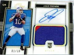 Jake Fromm [Patch Autograph Gold] #7 Football Cards 2020 Panini One Prices