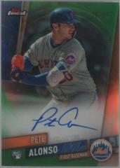 Pete Alonso [Green Refractor] #FA-PA Baseball Cards 2019 Topps Finest Autographs Prices