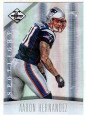 Aaron Hernandez [Silver Spotlight] #57 Football Cards 2012 Panini Limited Prices