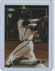 Ronald Acuna Jr. [Sepia Refractor] #193 Baseball Cards 2018 Topps Chrome Prices