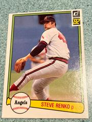 Steve Renko #38 Baseball Cards 1982 Donruss Prices