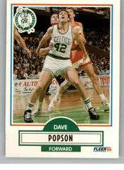 Dave Popson #U-7 Basketball Cards 1990 Fleer Update Prices