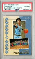 JA Morant [Winter] Basketball Cards 2019 Panini Hoops Class of 2019 Prices