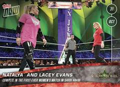 Natalya, Lacey Evans Wrestling Cards 2019 Topps Now WWE Prices