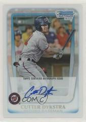 Cutter Dykstra [Refractor Autograph] Baseball Cards 2011 Bowman Chrome Prospects Prices