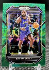 LeBron James [Choice Green] #134 Basketball Cards 2022 Panini Prizm Prices