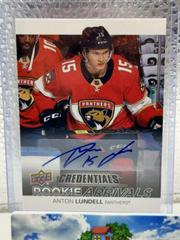 Anton Lundell [Autograph] Hockey Cards 2021 Upper Deck Credentials Rookie Arrivals Prices