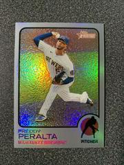 Freddy Peralta [Chrome Silver] Baseball Cards 2022 Topps Heritage Prices
