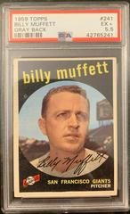 Billy Muffett [Gray Back] #241 Baseball Cards 1959 Topps Prices
