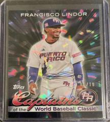 Francisco Lindor [Black Difractor] #CC-18 Baseball Cards 2023 Topps World Captains of the Classic Prices