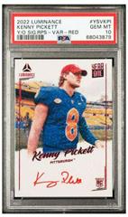 Kenny Pickett [Red] #YSV-KPI Football Cards 2022 Panini Luminance Year One Signatures Variations Prices