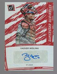 Yadier Molina #SUP-YM Baseball Cards 2022 Panini Donruss Superstar Scribbles Autographs Prices