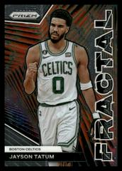 Jayson Tatum #8 Basketball Cards 2023 Panini Prizm Fractal Prices