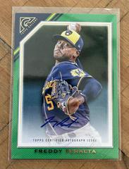 Freddy Peralta [Green] Baseball Cards 2022 Topps Gallery Veteran Autographs Prices