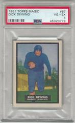 Dick Dewing #67 Football Cards 1951 Topps Magic Prices