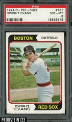 Dwight Evans #351 Baseball Cards 1974 O Pee Chee Prices