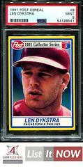 Len Dykstra #8 Baseball Cards 1991 Post Cereal Prices