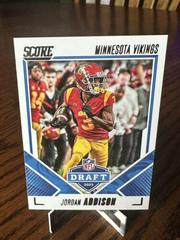 Jordan Addison #8 Football Cards 2023 Panini Score NFL Draft Prices