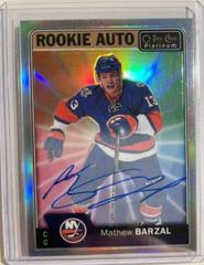 Mathew Barzal [Rainbow Color Wheel] Hockey Cards 2016 O-Pee-Chee Platinum Rookie Autographs Prices