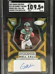 Garrett Wilson [Gold Etch] #RCS-GW Football Cards 2022 Panini Certified Rookie Roll Call Signatures Prices