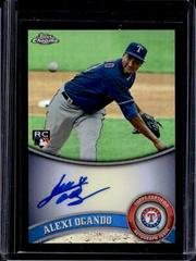 Alexi Ogando [Black Refractor Autograph] #188 Baseball Cards 2011 Topps Chrome Prices
