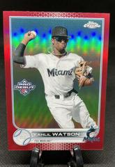 Kahlil Watson [Red Refractor] #PDC-104 Baseball Cards 2022 Topps Pro Debut Chrome Prices