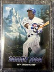 Sammy Sosa [Prussian Blue] #PK-2 Baseball Cards 2023 Topps X Bob Ross The Joy Of Peaks of Power Prices