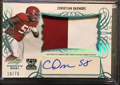 Christian Barmore [Platinum] #PA-CB1 Football Cards 2021 Leaf Trinity Patch Autographs Prices