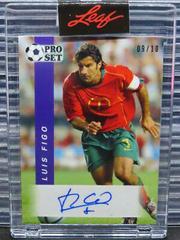 Luis Figo [Purple] #CPS-LF1 Soccer Cards 2022 Pro Set Autographs Prices
