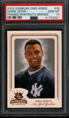 Derek Jeter [Framed Portraits Bronze] #39 Baseball Cards 2003 Donruss Diamond Kings Prices