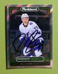 Ross Colton [Red Autograph] Hockey Cards 2021 Parkhurst Prominent Prospects Prices