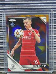 Luka Sucic [Purple & Gold Starball Refractor] #197 Soccer Cards 2021 Topps Chrome UEFA Champions League Prices