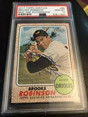 Brooks Robinson #BR Baseball Cards 2017 Topps Heritage Real One Autographs Prices