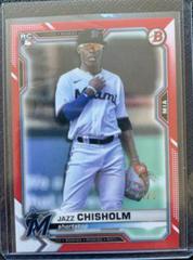 Jazz Chisholm [Red] Baseball Cards 2021 Bowman Prices
