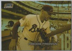 Freddie Freeman [Gold Minted] #SCC-232 Baseball Cards 2018 Stadium Club Chrome Prices