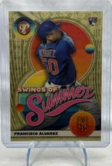 Francisco Alvarez [Superfractor] Baseball Cards 2023 Topps Pristine Swings of Summer Prices