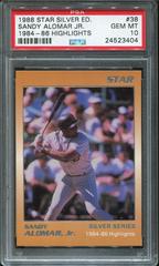 Sandy Alomar Jr. [1984 86 Highlights] #38 Baseball Cards 1988 Star Silver Edition Prices