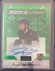 Gage Quinney [Emerald Surge] Hockey Cards 2020 O Pee Chee Platinum Rookie Autographs Prices