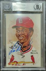 Lou Brock #190 Baseball Cards 1985 Perez Steele HOF Postcard Prices