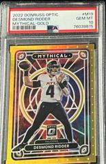 Desmond Ridder [Gold] #M-19 Football Cards 2022 Panini Donruss Optic Mythical Prices